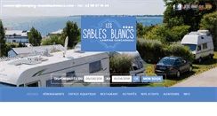 Desktop Screenshot of camping-lessablesblancs.com